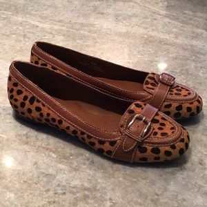 New Calf Hair Flats cheetah print